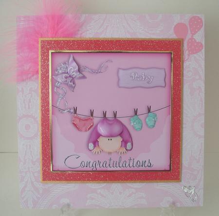 Hanging Around New Baby Girl by Michelle Sharpe