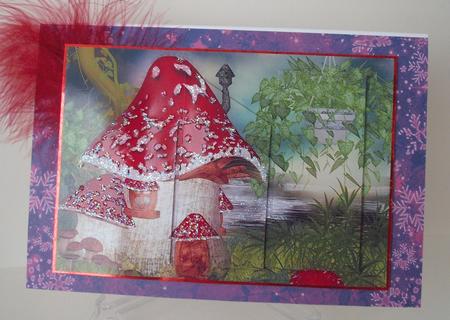 Mushroom House Quick Card by Michelle Sharpe