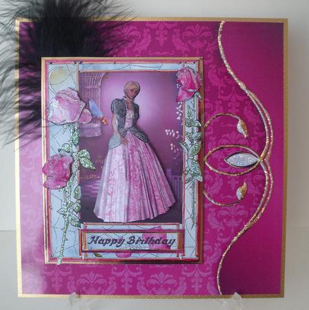 Swirl Bordered Damasks - Set 1 by Michelle Sharpe
