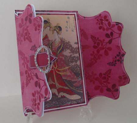 Oriental Couple Red Buckle Bracket Mini Card Kit by Michelle Sharpe