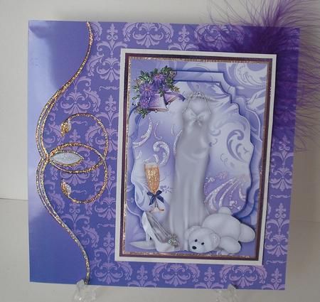 Swirl Bordered Damasks - Set 3 by Michelle Sharpe