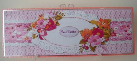 Lace Doily with Flowers Large Dl by Michelle Sharpe