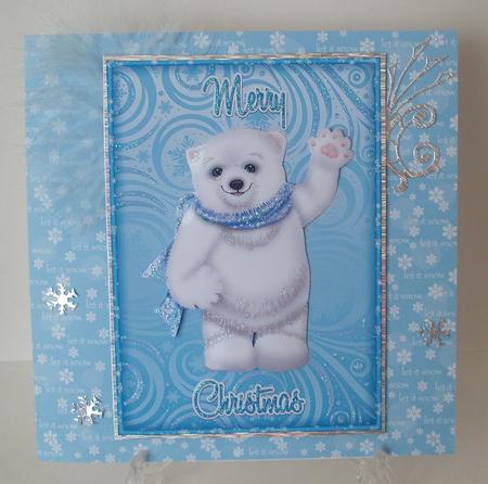 Christmas Polar Bear A4 by Michelle Sharpe