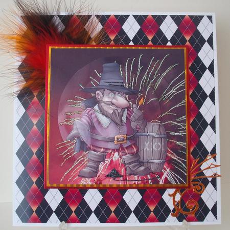 Guy Fawkes Gnome Circle Pyramid by Michelle Sharpe