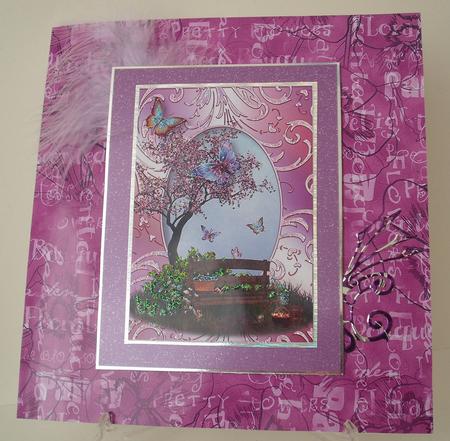 Butterfly Garden & a Shimmering Frame by Michelle Sharpe