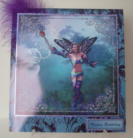 Charmed Butterfly Fairy 8x8 Topper & Sentiments by Michelle Sharpe