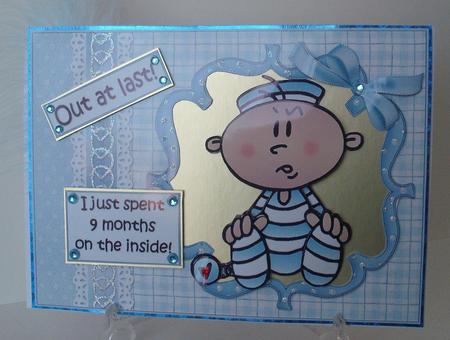 Out at Last New Baby Boy by Michelle Sharpe