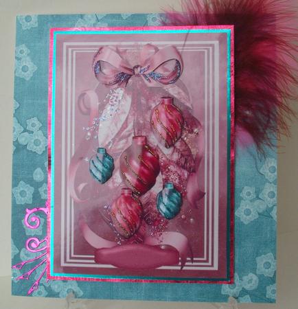 Beautiful Pink Baubles and Glitter  by Michelle Sharpe