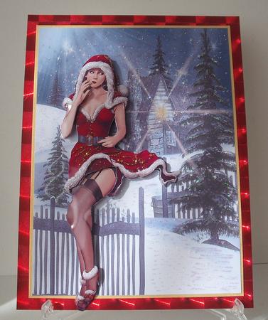 1950's Eva Grace Winter Wonderland (red) Decoupage Sheet by Michelle Sharpe