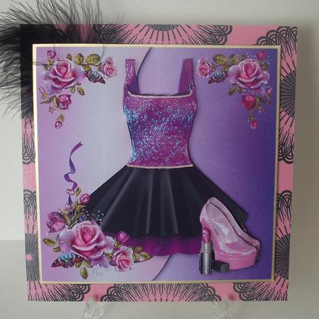 Geo Black Circles Pink Backing Paper by Michelle Sharpe