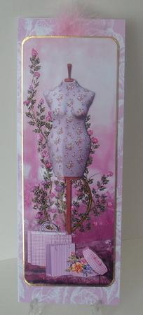 Vintage Rose A4 Backing Paper - Bright Shade by Michelle Sharpe