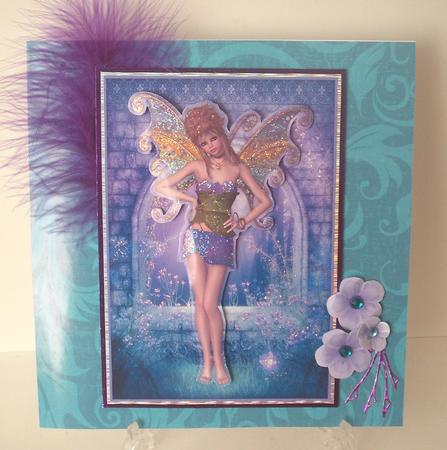 Purple Blossom Fairy A5 Easy Cut Mini Kit by Michelle Sharpe