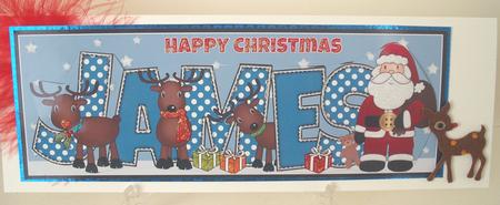Santa and His Reindeers James Large Dl by Michelle Sharpe