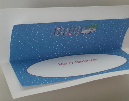 Christmas Porsche Bradley Large Dl Insert by Michelle Sharpe