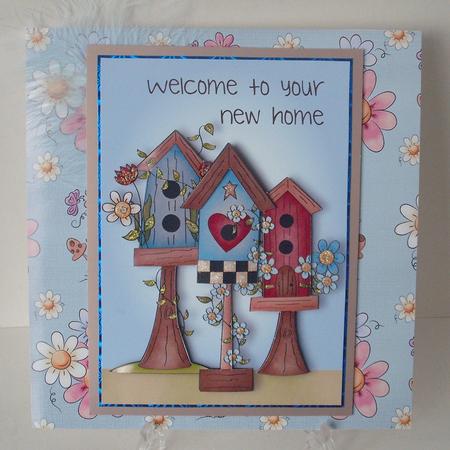 Welcome to Your New Home - Birdhouse by Michelle Sharpe