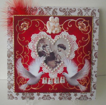 Vintage Fashion Beauty Lace Backing Paper by Michelle Sharpe