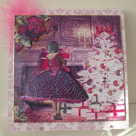 1950's Lady Admiring the Christmas Tree Mini Kit by Michelle Sharpe