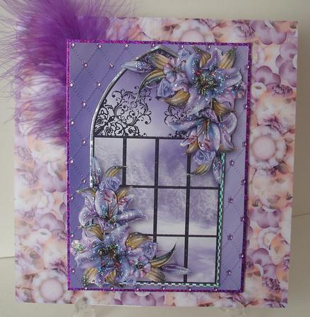 Enchanted Wynter Lilies Window by Michelle Sharpe