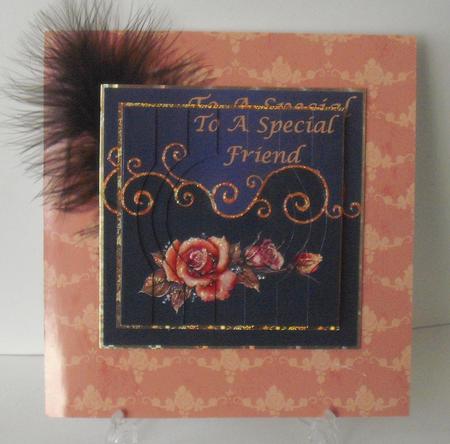 Special Friend Floral Circle Stacker by Michelle Sharpe