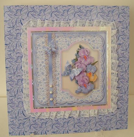 Irises and Lace by Michelle Sharpe