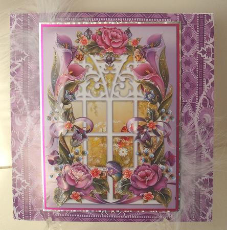 Lilac Many Mosiac A4 Backing Paper by Michelle Sharpe