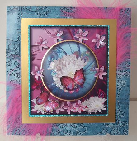 Any Occasion Card Pink and Blue by Michelle Sharpe