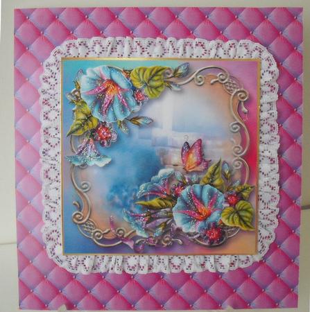 Quilted Backing in Hotpink by Michelle Sharpe