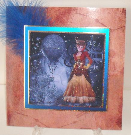 Steampunk Girl Wavy Corner Stacker by Michelle Sharpe
