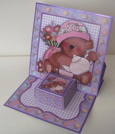 Tea Bear Single Tea Light Easel Mini Kit by Michelle Sharpe