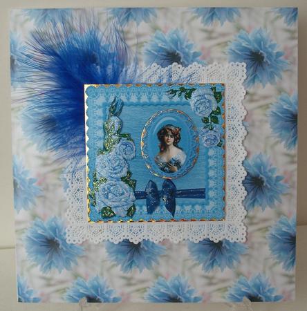Tender Blue Cornflower Backing Paper by Michelle Sharpe