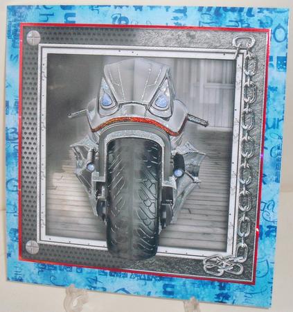 Men's Grunge Subtle Man Words A5 Card Front or Insert by Michelle Sharpe