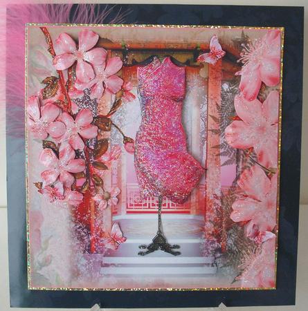 Black and Grey Stylish Blend Backing Paper by Michelle Sharpe