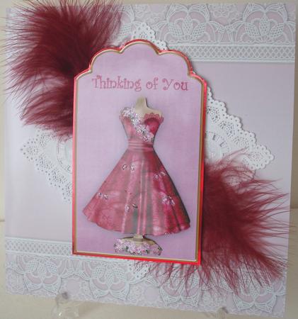 Cerise Butterfly Dress General Mix Fashion Tag Sheet by Michelle Sharpe