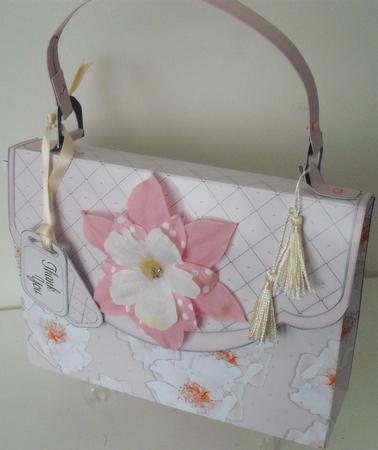 3D Butterflies & Flowers Handbag Treat or Favour Box Kit by Michelle Sharpe