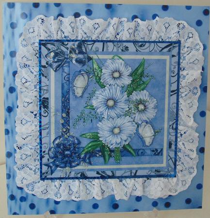 Happy Dots Backing, Blue by Michelle Sharpe