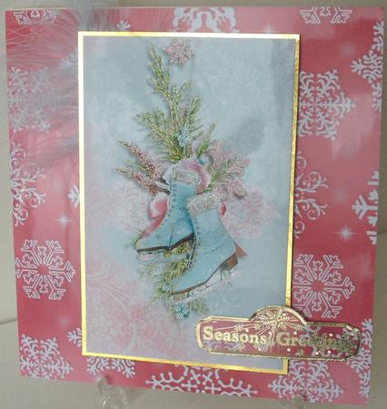 Christmas Snowflake Backing Paper 3 by Michelle Sharpe