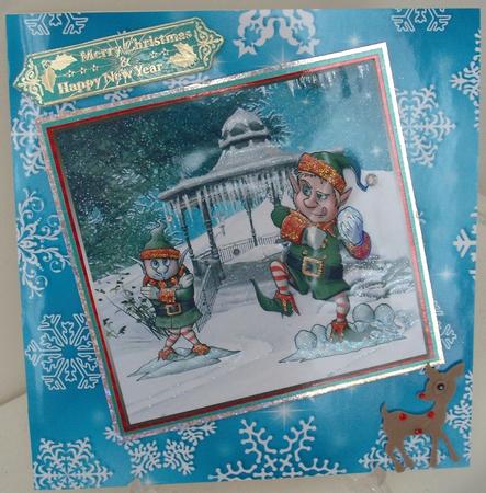 Christmas Snowflake Backing Paper 1 by Michelle Sharpe