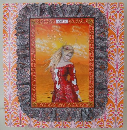 Ornamental Orange Pink Insert by Michelle Sharpe