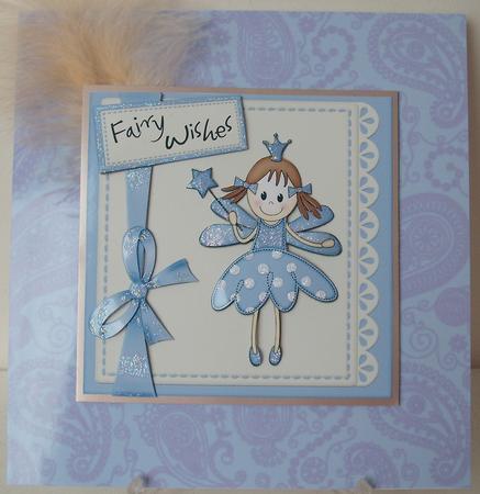 8 x 8 Fairy Twinkletoes & Lace Scalloped Corner Topper by Michelle Sharpe