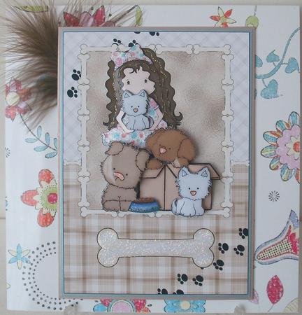 Dog Lover's Puppy Surprise Decoupage by Michelle Sharpe