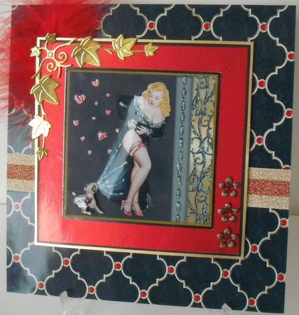 Naughty Puppy Topper with Decoupage by Michelle Sharpe