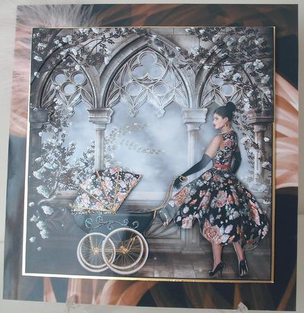 Insert for Morning Glory Card by Michelle Sharpe