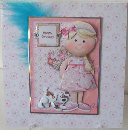 Girly Greetings Shaped Fold Card Kit by Michelle Sharpe