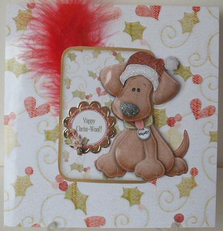 Yappy Christ-woof! Shaped Fold Card Kit by Michelle Sharpe