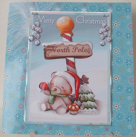 Cute Little Ted at the North Pole  by Michelle Sharpe
