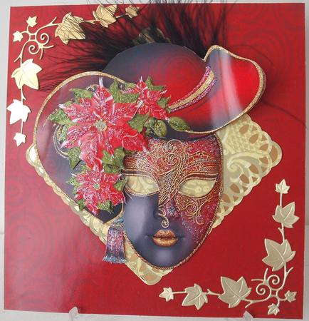 Christmas Masquerade Easel Mini Kit by Michelle Sharpe
