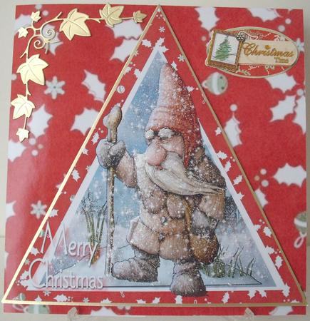 Battling the Way Home Triangle Card by Michelle Sharpe