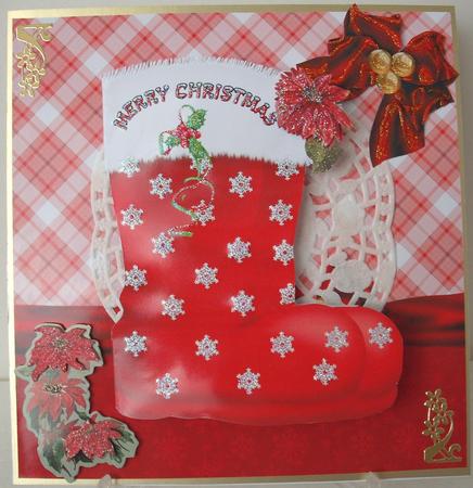 Shaped Santas Red Boots by Michelle Sharpe