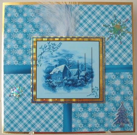 8in Backing Blue Patchwork by Michelle Sharpe
