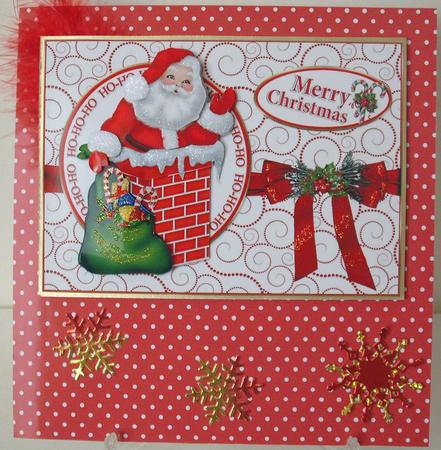 Ho-ho-ho Santa in the Chimney Mini Kit by Michelle Sharpe